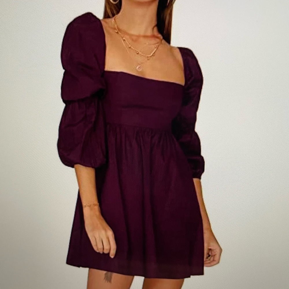Elegant Maroon Dress